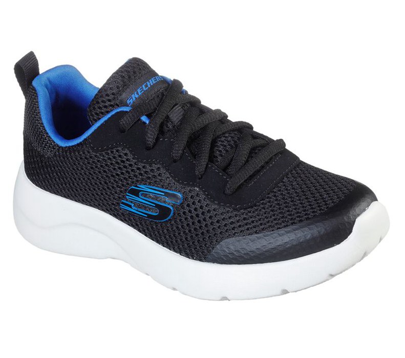 Skechers Pojkar Svarta/Kungsblått Sneakers - Dynamight 2.0 - Sverige (IUORQ-2490)